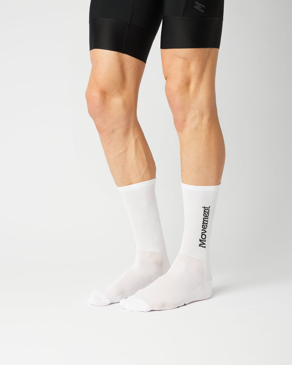 FINGERSCROSSED Calcetines #CLASSIC MOVEMENT TYPE WHITE
