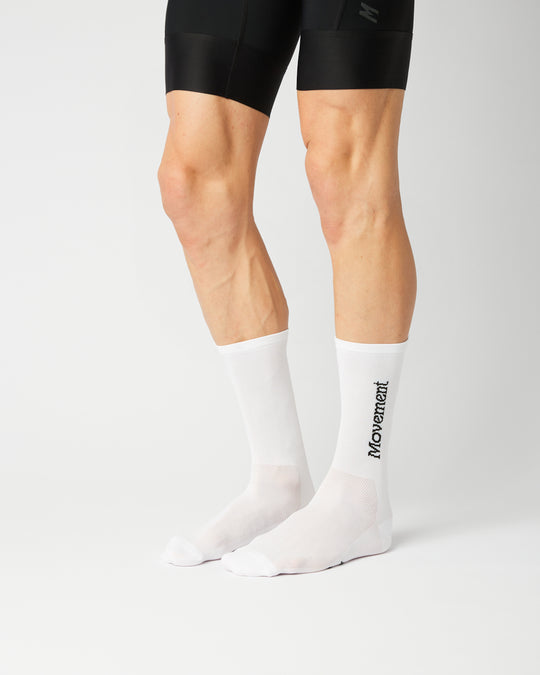 FINGERSCROSSED Calcetines #CLASSIC MOVEMENT TYPE WHITE