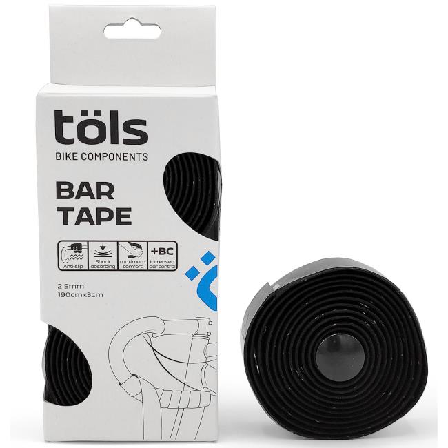 TOLS Cinta de manillar negro