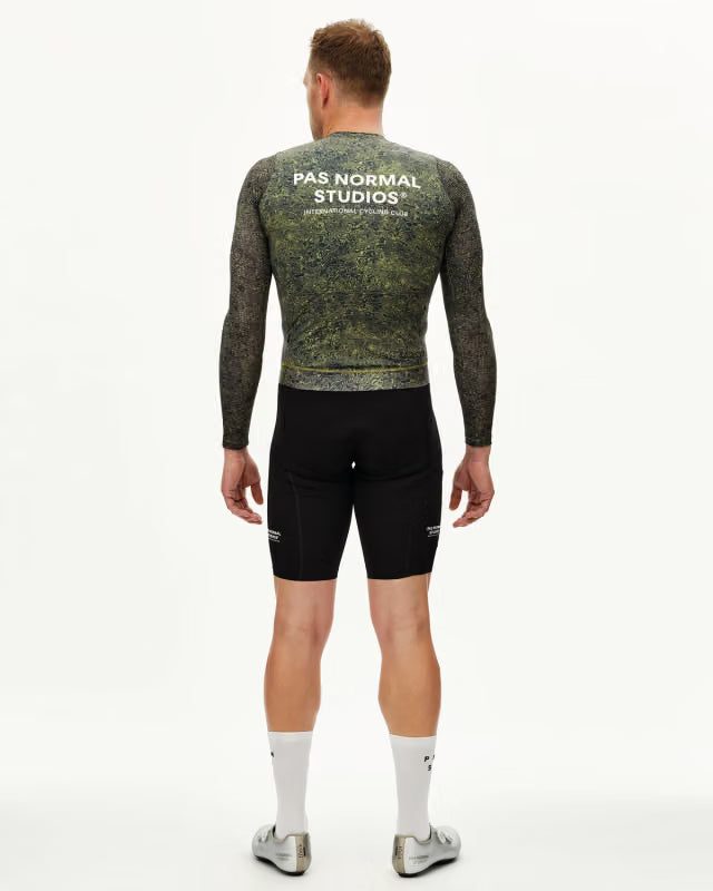 PAS NORMAL STUDIOS  Essential Light Long Sleeve Jersey Grain Dark Lime Hombre