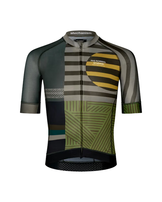 PAS NORMAL STUDIOS Mechanism AOP International Earth Maillot Ciclismo Hombre