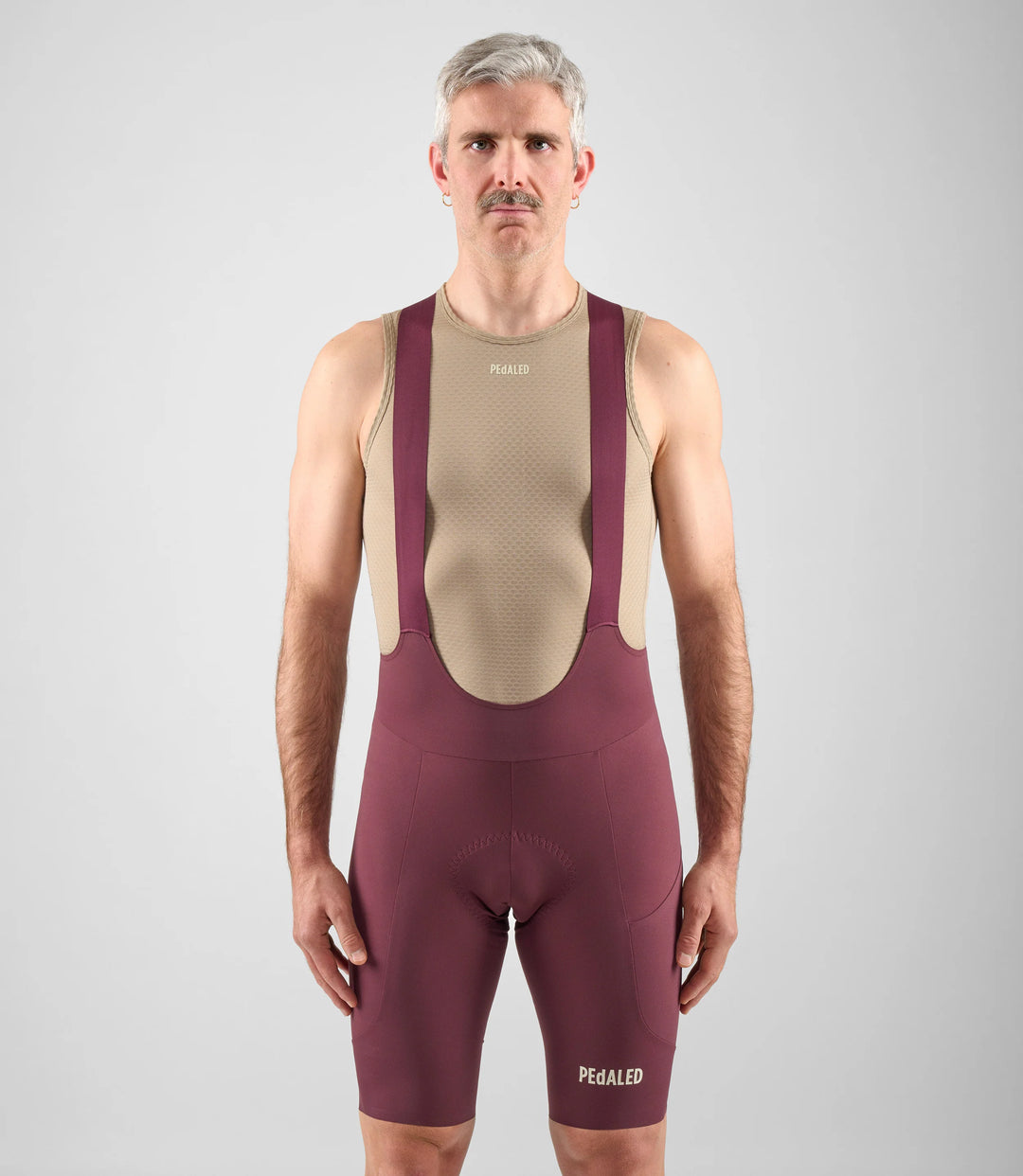 PEdALED Odyssey Bib Shorts Burgundy Culote Hombre