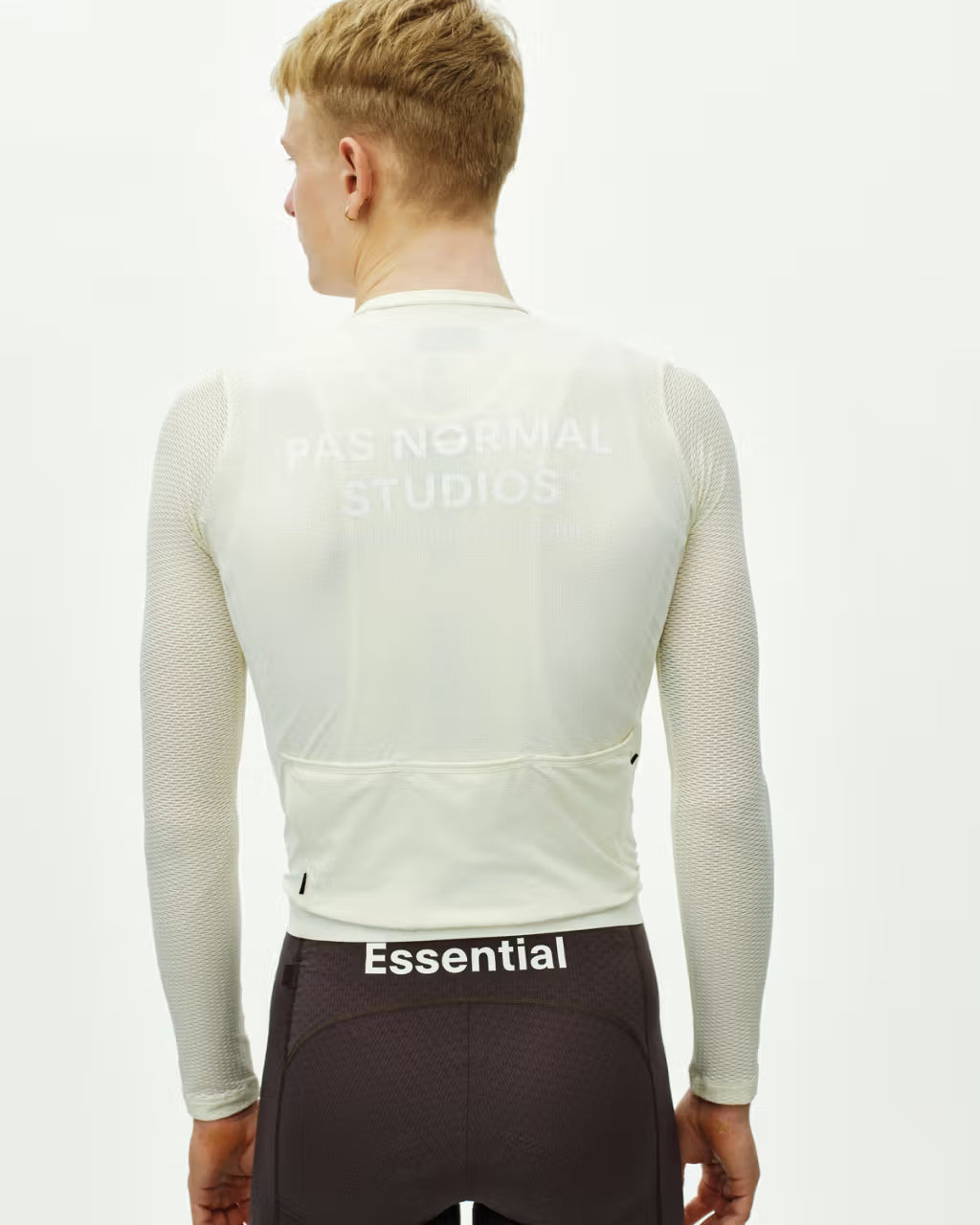 PAS NORMAL STUDIOS Essential Light Long Sleeve Jersey - Off White Maillot hombre