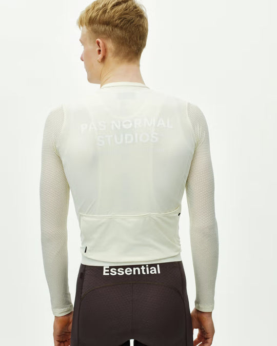 PAS NORMAL STUDIOS Essential Light Long Sleeve Jersey - Off White Maillot hombre