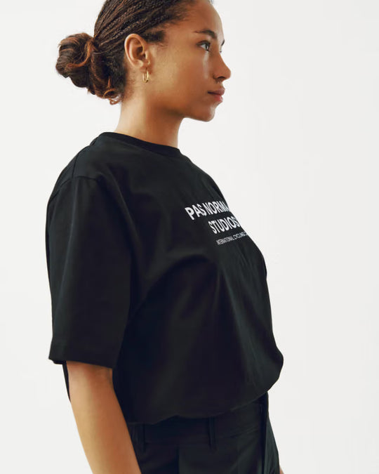 PAS NORMAL STUDIOS Off-Race Logo T-Shirt - Black Camiseta