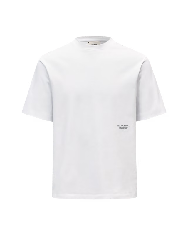 PAS NORMAL STUDIOS Off-Race Graphic T-Shirt - White Camiseta