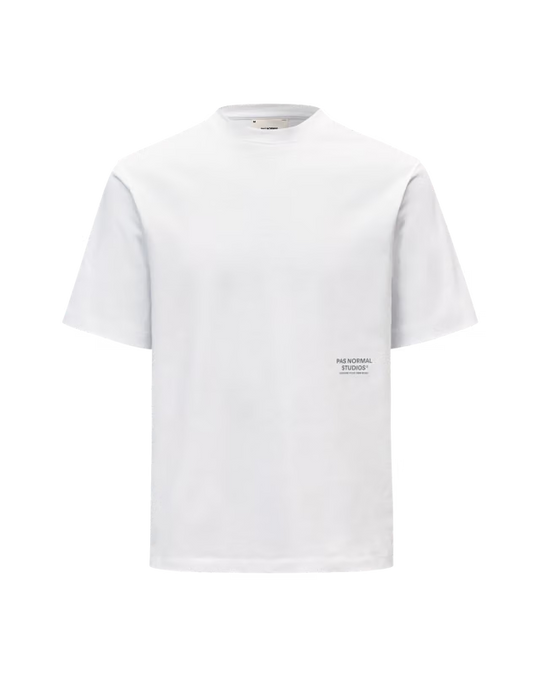 PAS NORMAL STUDIOS Off-Race Graphic T-Shirt - White Camiseta