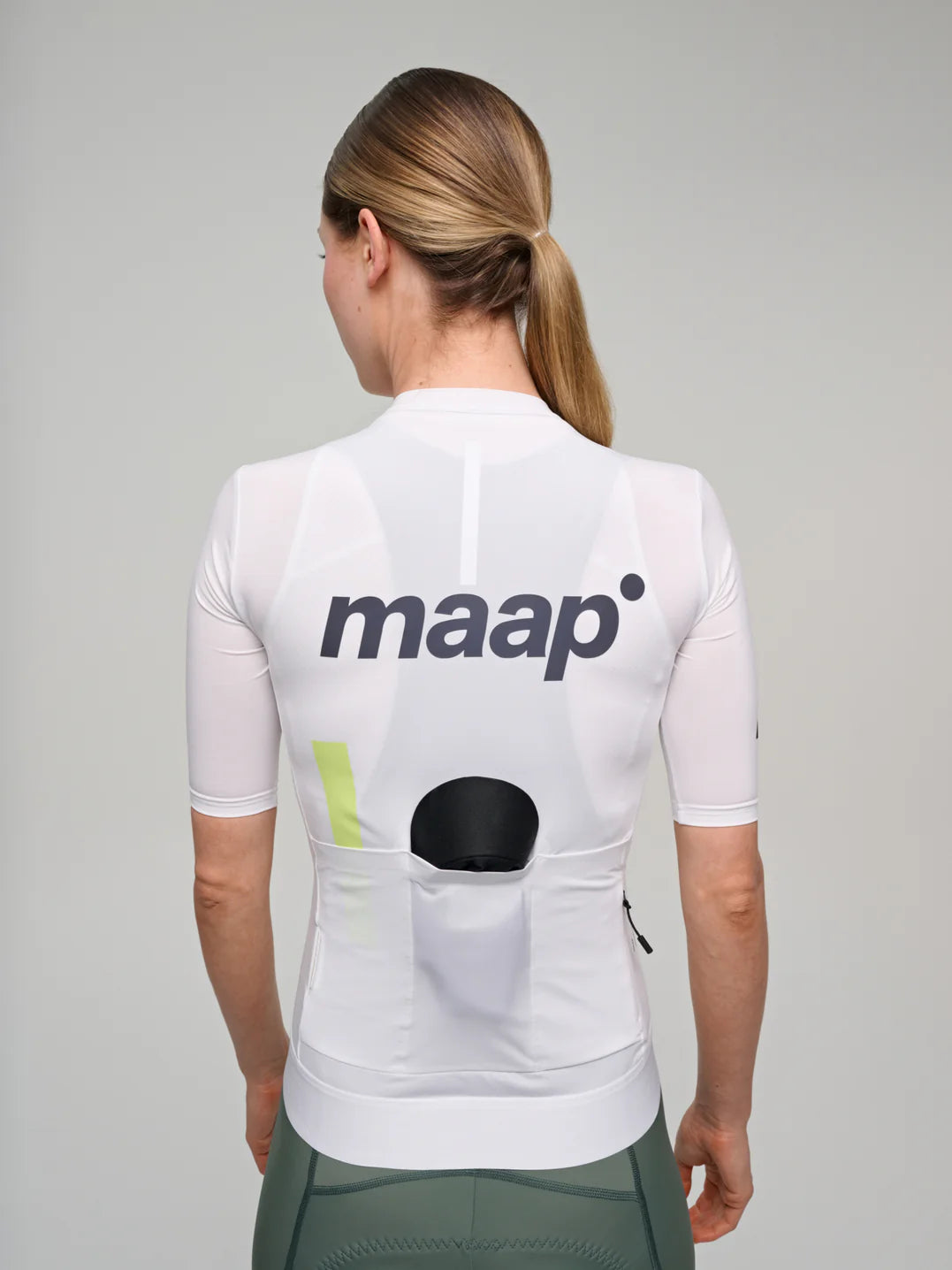 MAAP Training Jersey White Maillot Corto Mujer