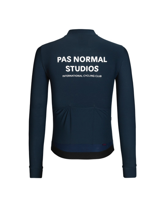 PAS NORMAL Essential Long Sleeve — Navy Maillot Largo ciclismo