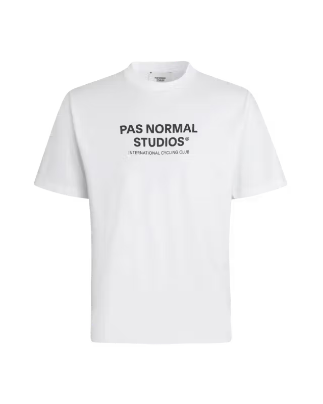 PAS NORMAL STUDIOS Off-Race Logo T-Shirt - White Camiseta