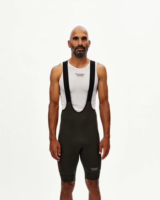 PAS NORMAL STUDIOS Escapism Dark Olive Culotte Ciclismo Hombre