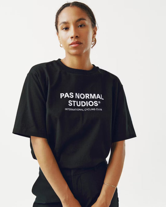 PAS NORMAL STUDIOS Off-Race Logo T-Shirt - Black Camiseta