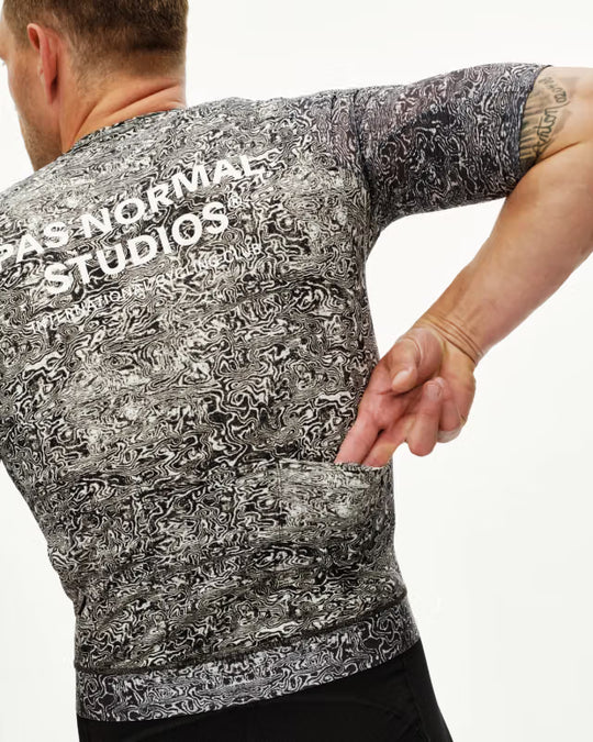 PAS NORMAL STUDIOS  Essential Light AOP Jersey Grain Off White Hombre