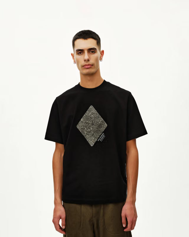 PAS NORMAL STUDIOS Off-Race Graphic T-Shirt - Black Camiseta
