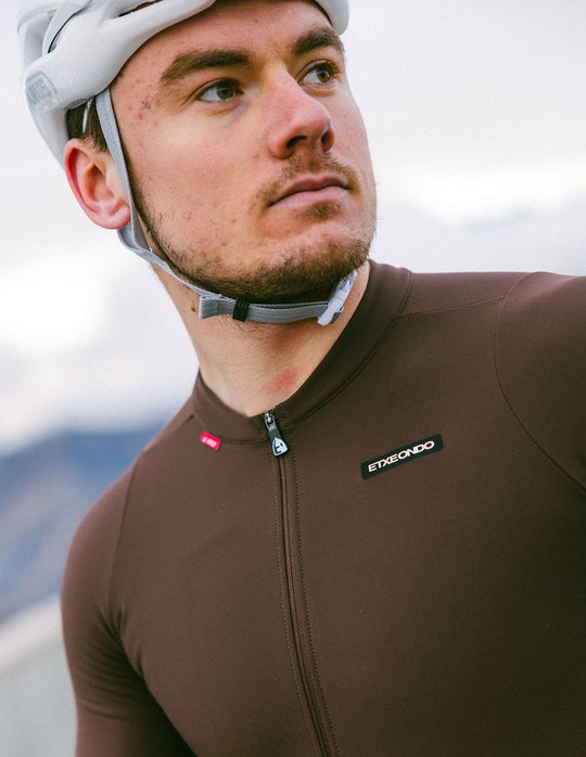 ETXEONDO Alde Thermo BI Maillot Termico Marron Hombre